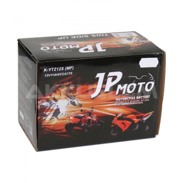 JP Moto 12V 11Ah 170A YTZ12S motorkerékpár akkumulátor AGM BAL+