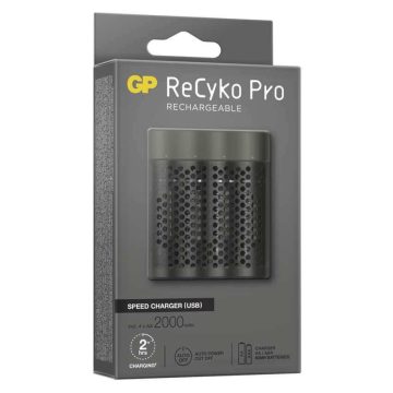   GP Batteries Powerbank M451 akkutöltő + 4db 2000mAh PRO AA akku