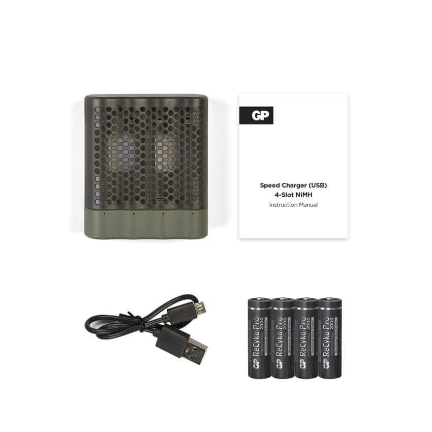 GP Batteries Powerbank M451 akkutöltő + 4db 2000mAh PRO AA akku