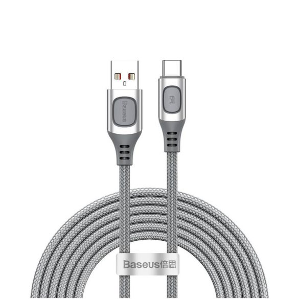 Baseus USB-A 2.0 / USB-C Type-C 2m Quick Charge 5A SZÜRKE