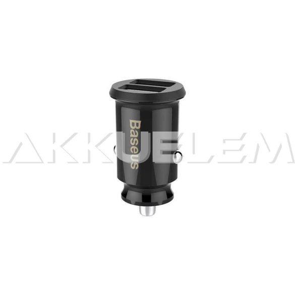 Baseus Grain C8-K 3.1A 12-24V 44,1 24,5 mm 2 USB autós adapter