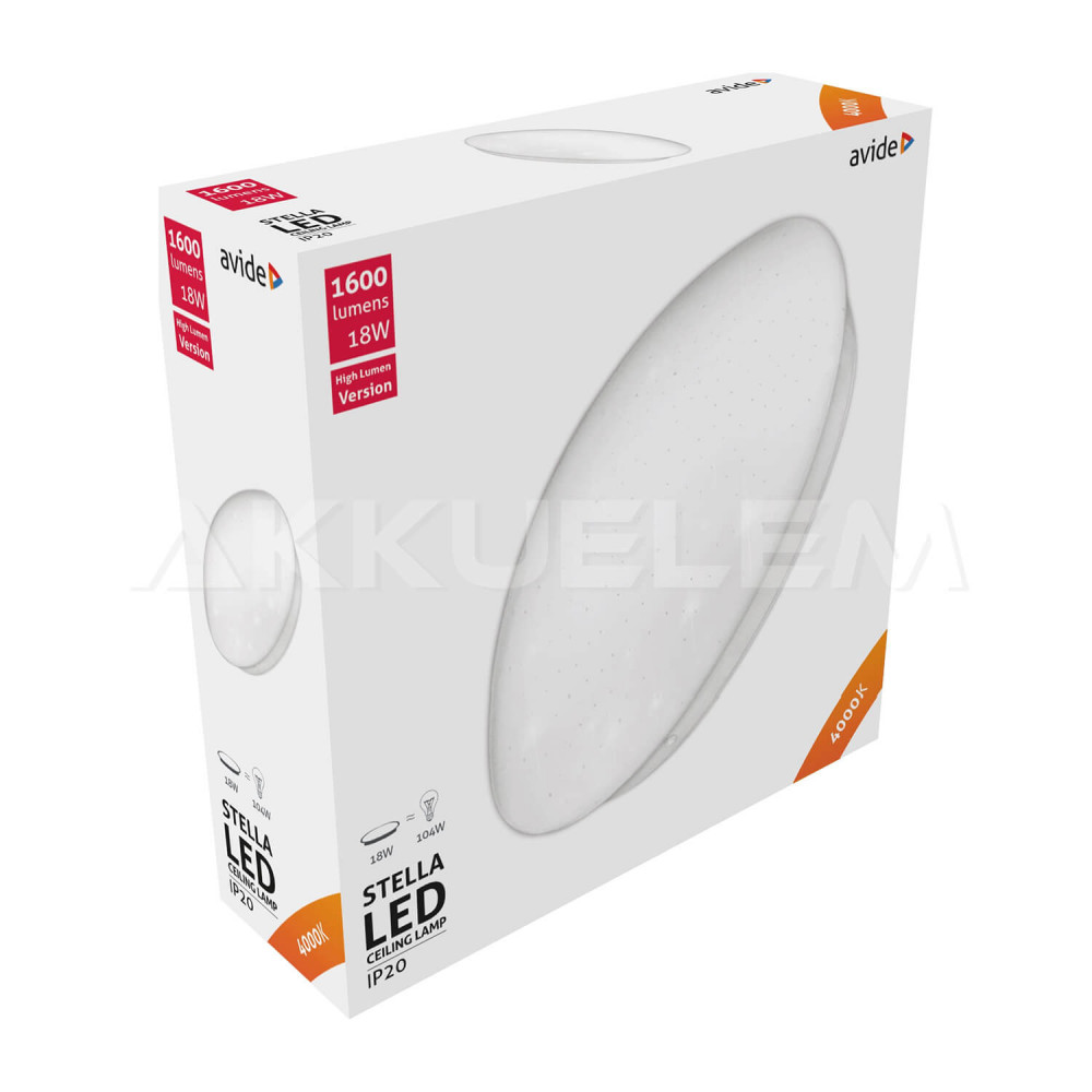 Avide Stella mennyezeti lámpa 360° 18W 4000K csillagos