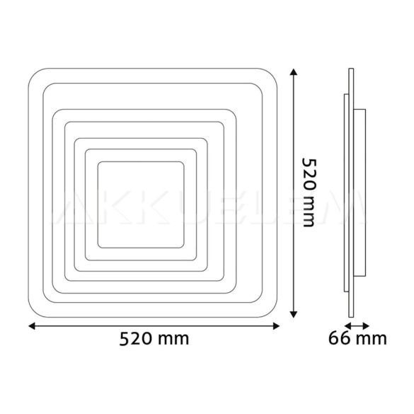 Avide Design NANSY mennyezeti lámpa 92W távirányítós