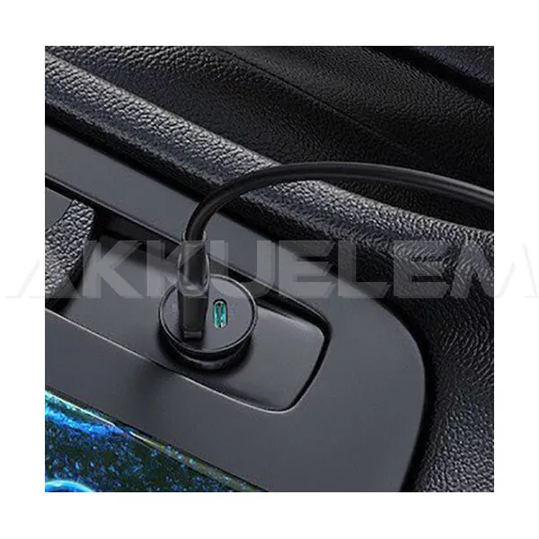 Baseus autós gyors töltő 1xUSB-C 1xUSB BS-C16Q3