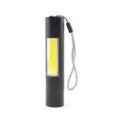 Kéziámpa 3W 350lum + PowerBank 1200mAh strob COB XPE Entac