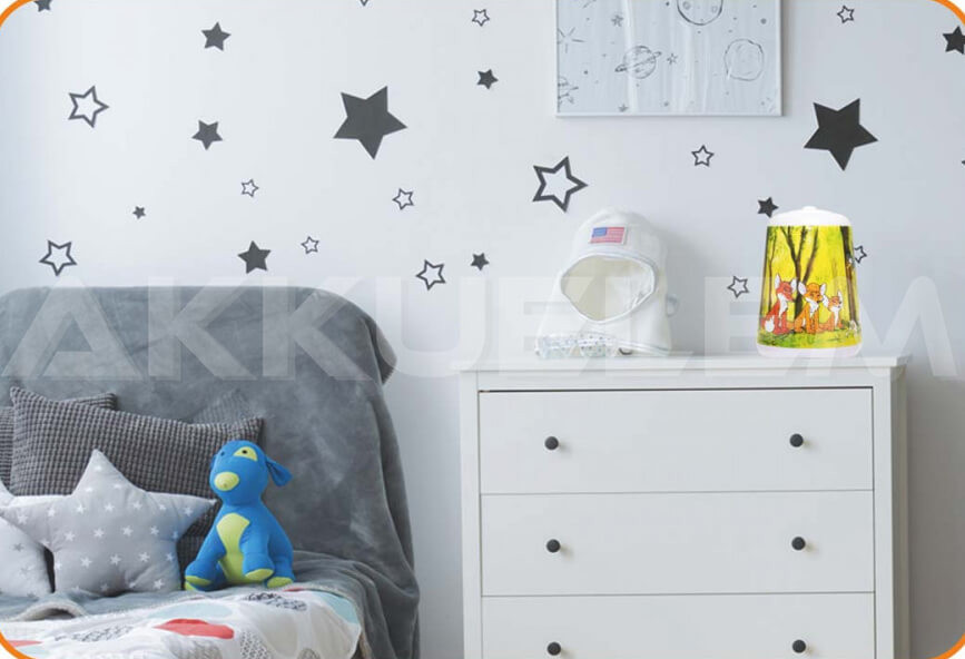 Hangulatvilágítás Vuk mintás 2in1 asztali 1+4 lencsés