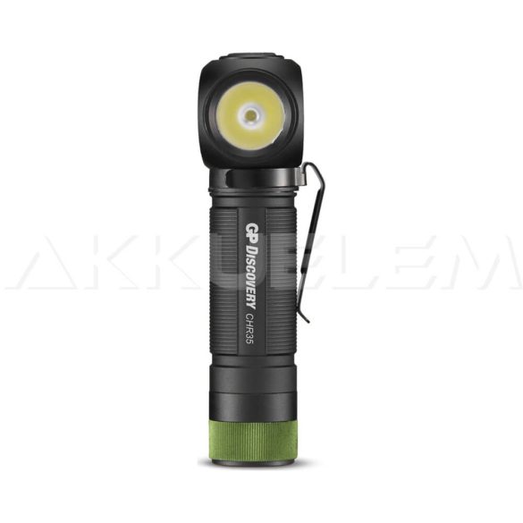 GP CHR35 fejlámpa 600lm Cree LED tölthető