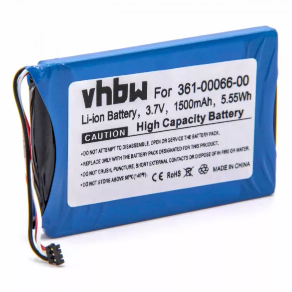 Garmin Nüvi 2797 1500mAh utángyártott akkumulátor - VHBW