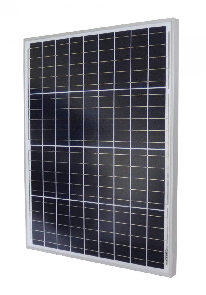 Napelem panel 50W polikristályos 670x530x25mm