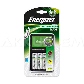   Energizer Maxi 10 órás töltő + 4*2000mAh AA akku 2/4 akku töltésére