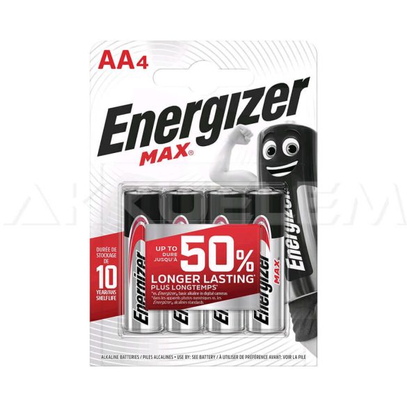 Energizer MAX LR6 AA elem alkáli 4db (ár/db)