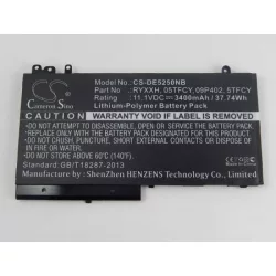   Dell Latitude 12 5000 12 E5250 3400mAh utángyártott akkumulátor - RYXXH - VHBW