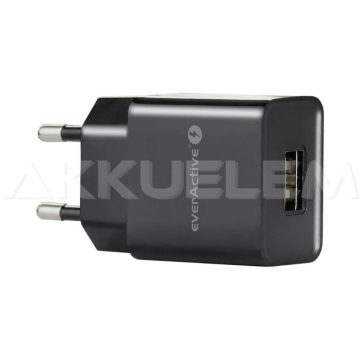 everActive USB töltő 5V 2.4A 1xUSB, fekete színű SC-200B