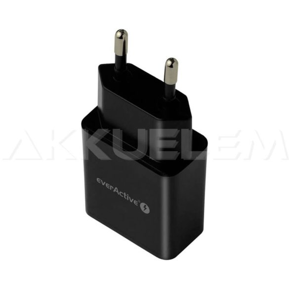 everActive USB töltő 5V 2.4A 1xUSB, fekete színű SC-200B