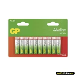 GP LR6 AA Alkaline 15A elem 20db/csomag (ár/csomag)