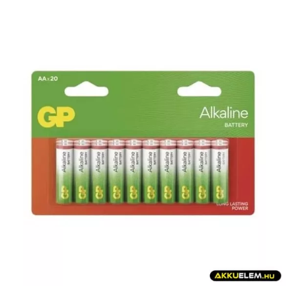 GP LR6 AA Alkaline 15A elem 20db/csomag (ár/csomag)