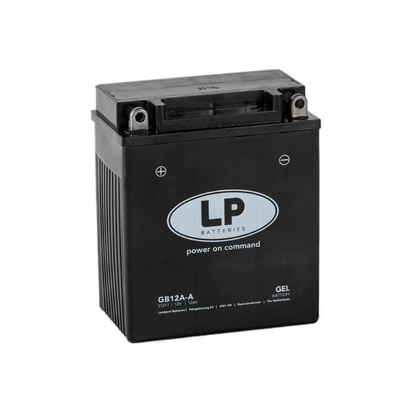 Landport 12V 12Ah 120A GB12A-A motorkerékpár akkumulátor (YB12A-A helyett) BAL+ Gyz